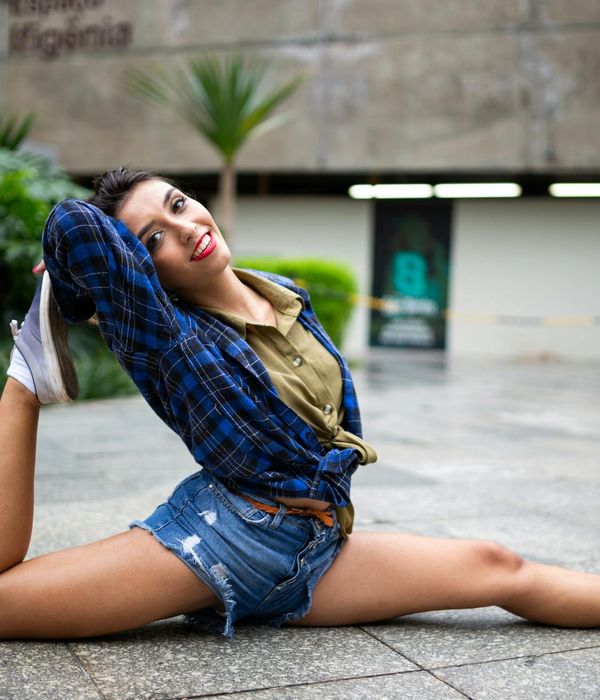 Person in a vibrant yoga pose feeling energetic and strong.